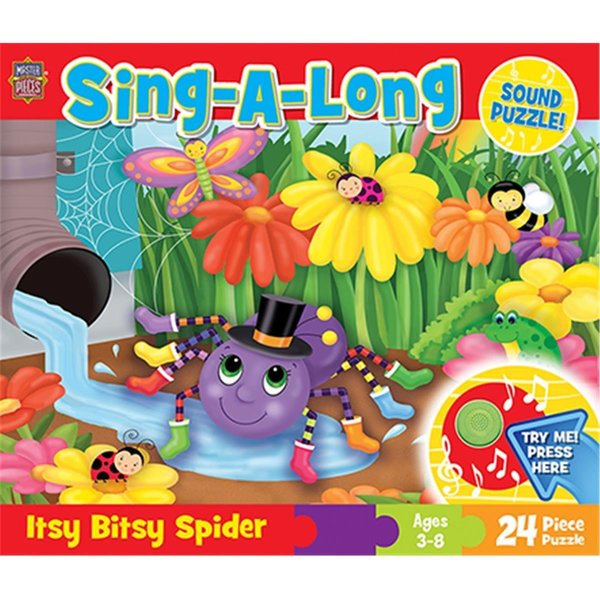 Masterpieces Masterpieces 11653 Sing-A-Long The Itsy Bitsy Spider Sound Floor Puzzle; 24 Pieces 11653